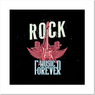 Rock Music Forever Posters and Art